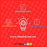 Downlight Panel Empotrado Redondo 18W Frio 10 Piezas - Interled Mexico