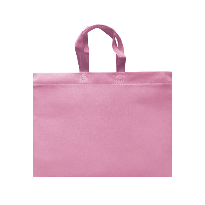 ECO PLANA SHOP HORIZONTAL 45X33X12CM CON ASAS SIN IMPRESION (100 PACK) (ROSA PASTEL)
