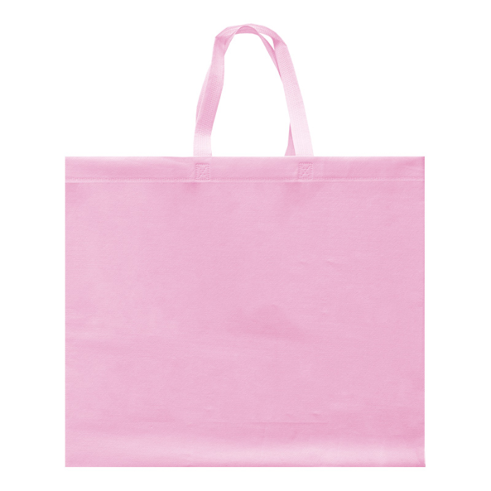 ECO BOX SUPER BIG BAG 80G 50X44X15X15CM CON ASAS SIN IMPRESION (100 PACK) (ROSA PASTEL)