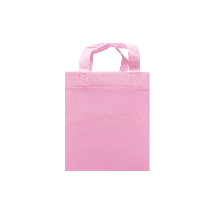 ECO BOX SMALL BAG 80G 20X24X11X11CM CON ASAS SIN IMPRESION (100 PACK) (ROSA PASTEL)